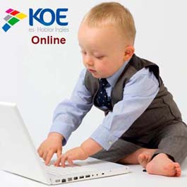 Aprender inglés es KOE es fácil a través de nuestra plataforma online 