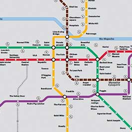 ¡Ingenioso y divertido! conoce las estaciones del metro en inglés